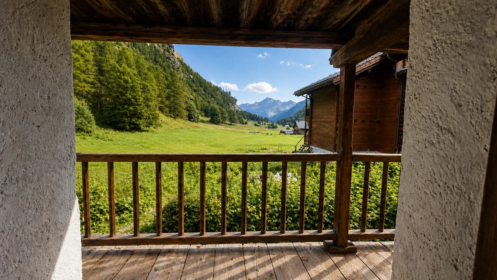 Vista dal balcone